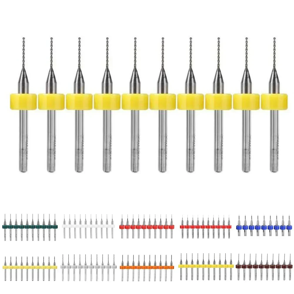 

10pcs Circuit Board PCB Drill Bits Kit Carbide Tungsten Steel Drill Bit Set For Drilling PCB Circuit Board Carbide Drill Bit