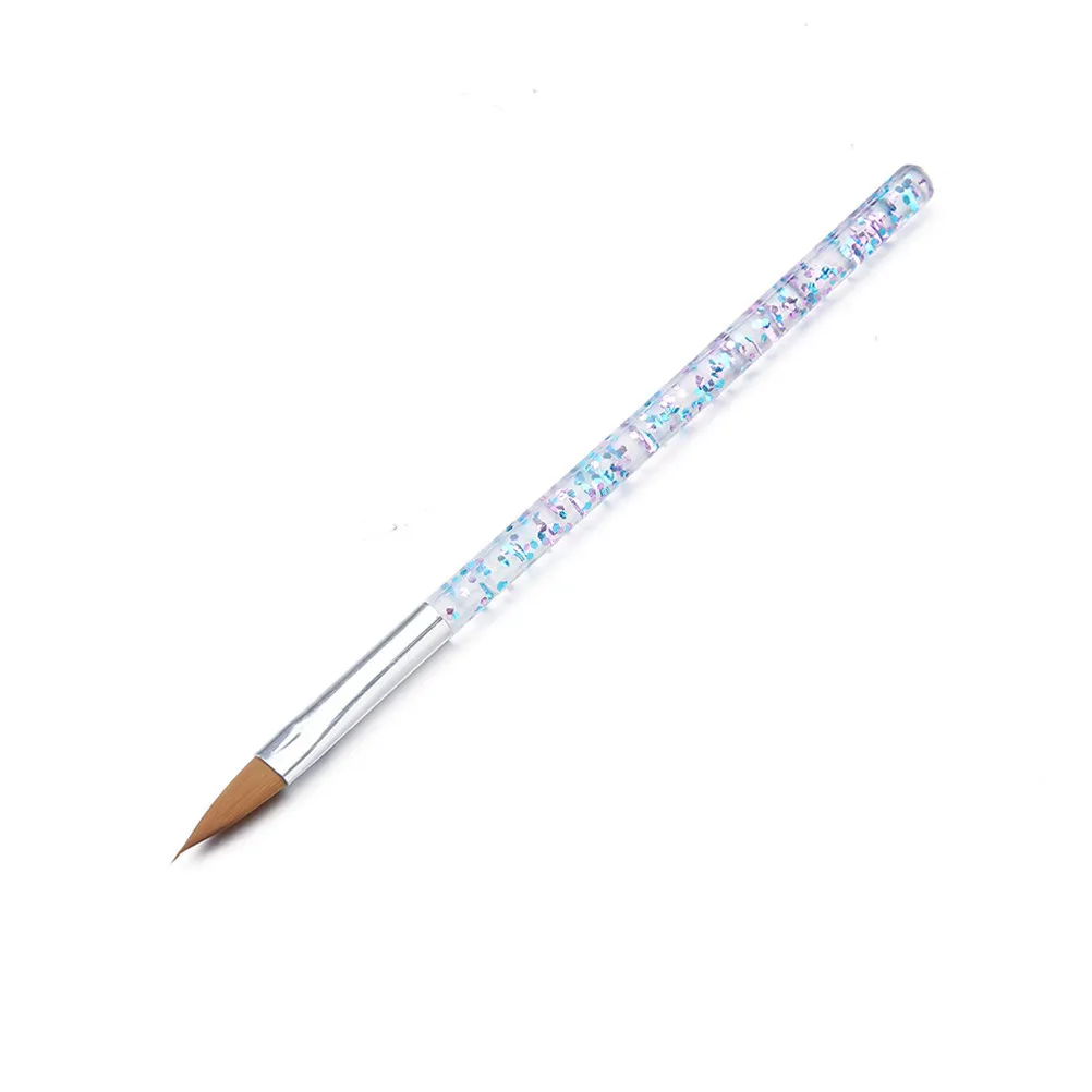 10Pcs Bright Glitter Nail Art Pen Brushes Professional Nail Liner Brush Lightweight Long Handle Manicure Painting Supplies