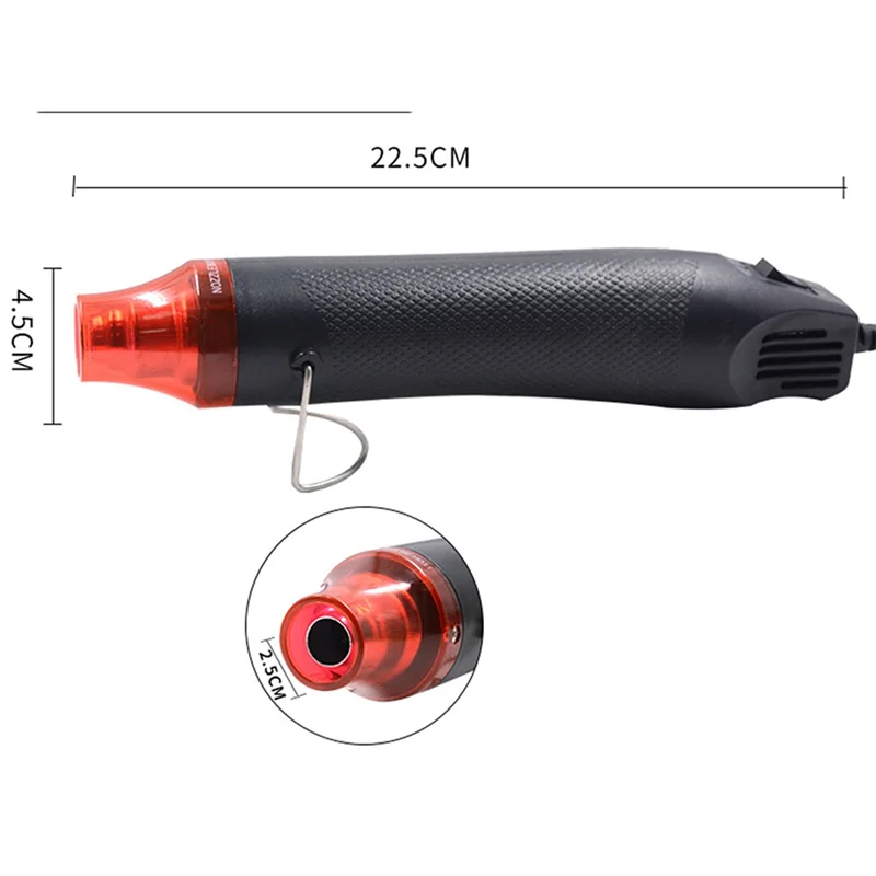Nuovo! !300W Macchina Ad Aria Calda Mini Ventilatore di Temperatura di Energia Elettrica Asciugatrice A Caldo Per L'artigianato Goffratura Involucro Termoretraibile PVC Spina di UE