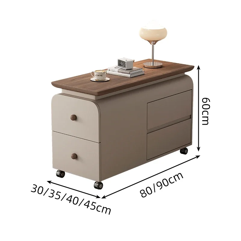 

Movable side living room, shelf storage cabinet
