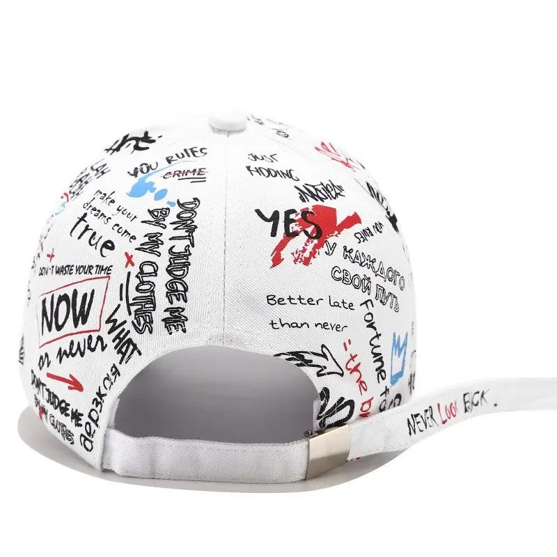 قبعة جرافيتي سناباك على الطراز الكوري للجنسين صيفية خفيفة الوزن وقابلة للتعديل للحماية من الشمس قبعة بيسبول للنساء والرجال في الهواء الطلق ​