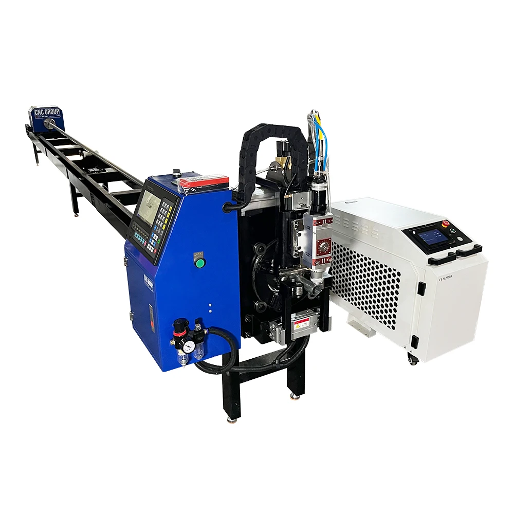 Günstige Metall CNC Automatische Stahlrohr Schneidemaschine Einfache Laser Rohr Schneiden Maschine Rundrohr Laser Schneiden Maschine