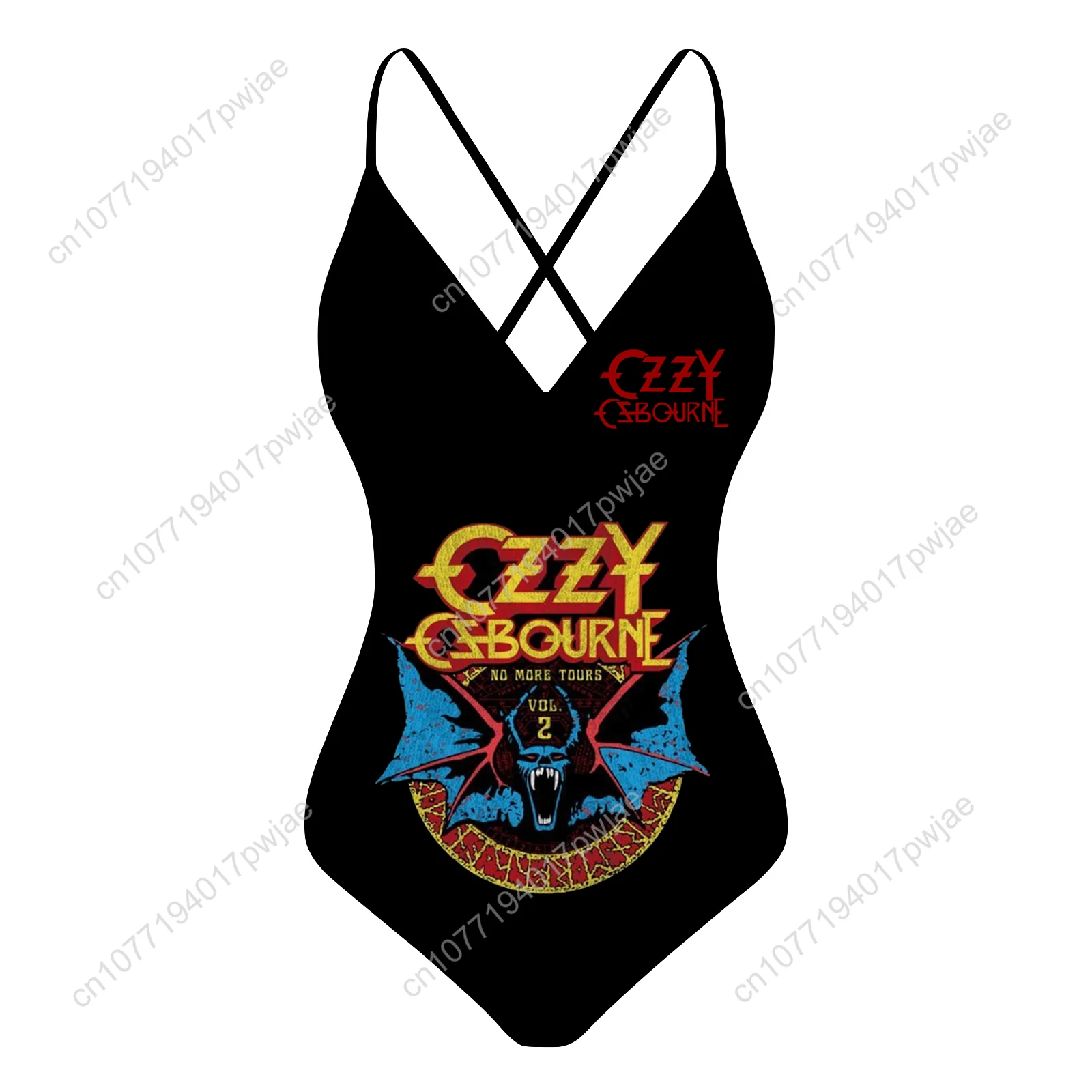 Ozzy Osbourne Rock Band Custom V คอ Halter กลับชุดว่ายน้ําสตรีชุดว่ายน้ําบิกินี่ Pool Party Beach ชุดว่ายน้ําเซ็กซี่ Beachwear