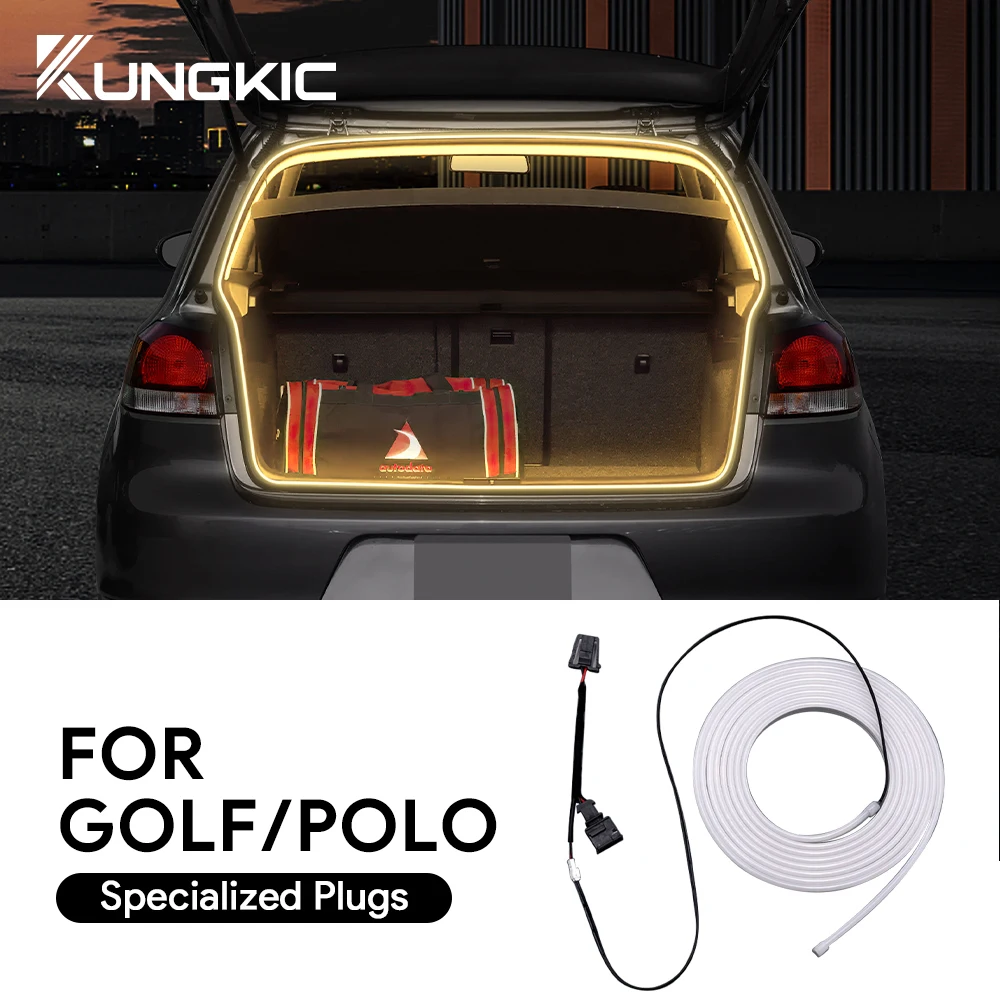 

Rear Trunk Light For Volkswagen VW Golf 7 Mk7 Golf MK6 Golf MK8 Polo MK5 MK6 Bright LED Silicone Light Yellow White Accessories