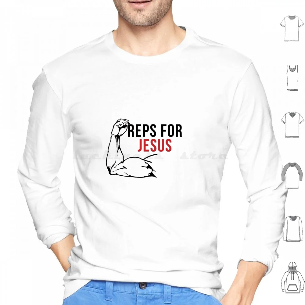 Reps For Jesus Hoodie cotton Long Sleeve Reps For Jesus Reps For God Jesus Saw That Jesus Is Watching You Christian