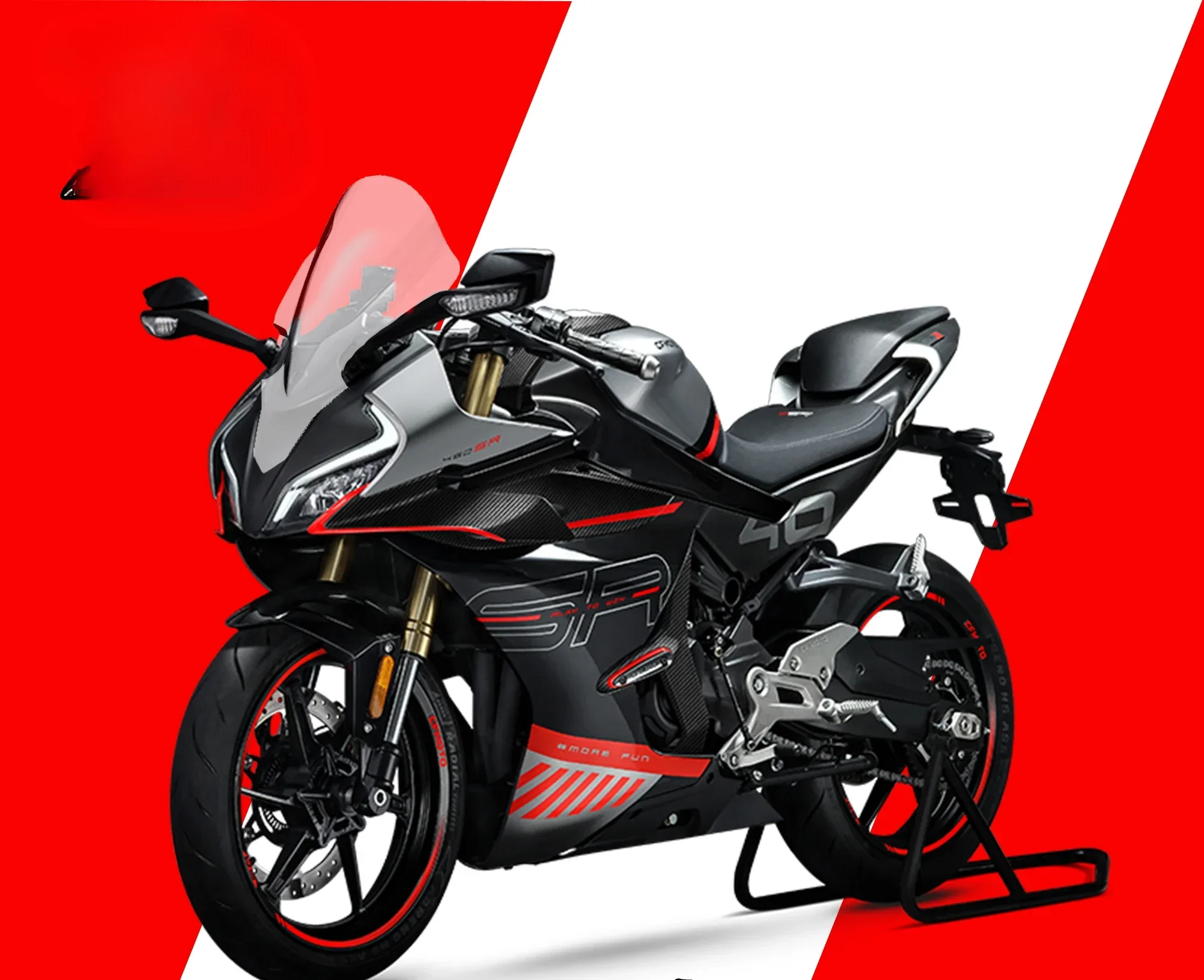 

Suitable for spring breeze 450SR to raise the windshield, modify the thickened front windshield deflector goggles, new competiti