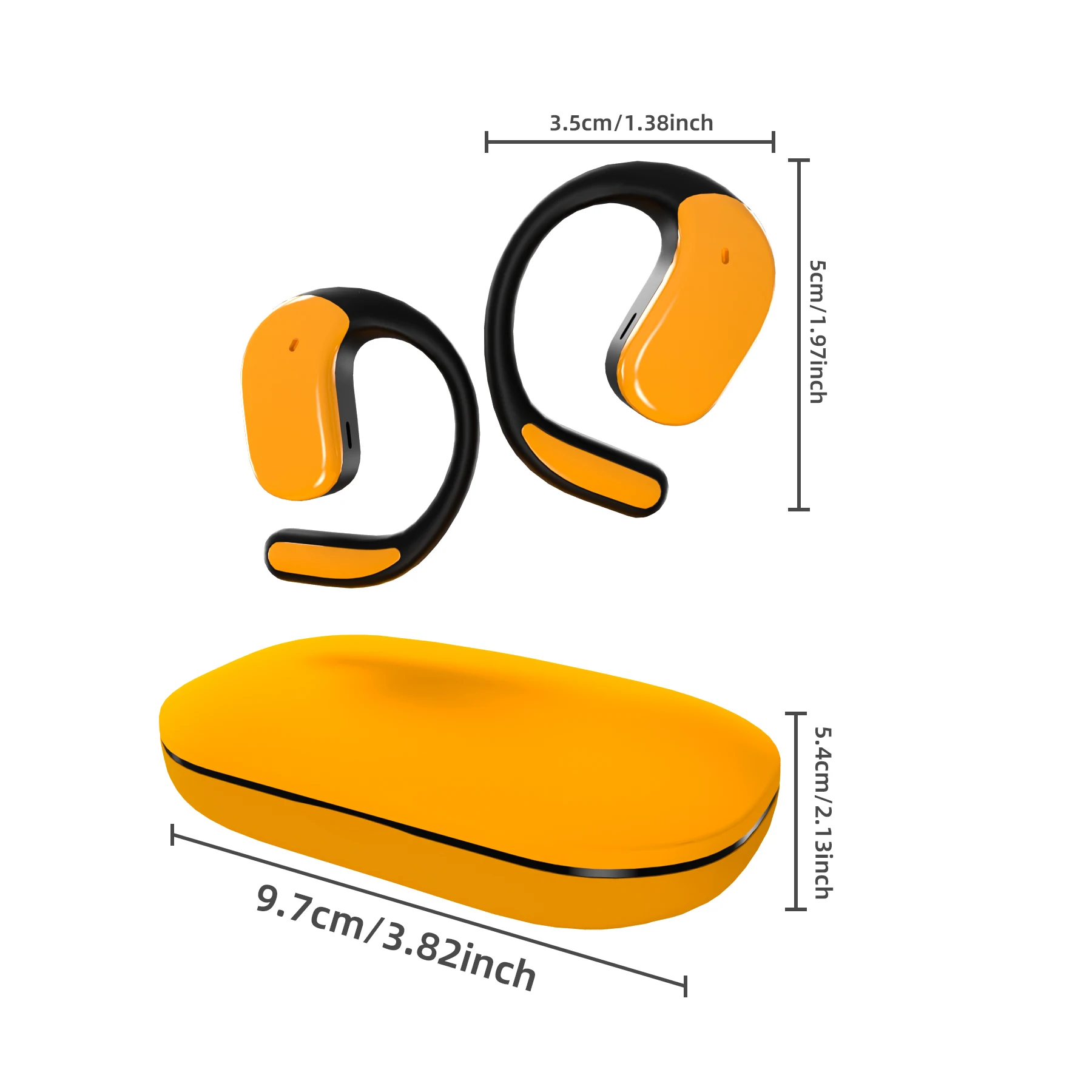 Bluetooth Headphones With Smart Noise-Cancelling Earbuds Built-In Microphone And Volume Adjustment Headphones For Android /IOS