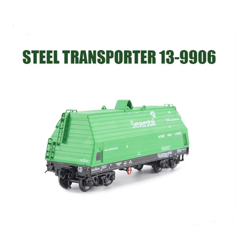 1/87 Scale 13-9906 Train Model Heavy-duty Open-top Steel-carriage Freight Train Static Display Collectible Model Toy SJLKN005