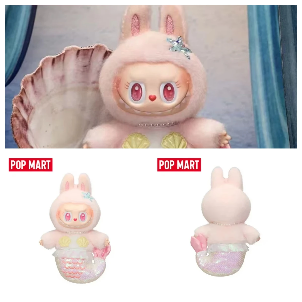 

POP MART Devliegende LABUBU THE MONSTERS M0KOKO Mermaid Series Ornaments Figurines Home Decor Desktop Model Dolls Gilrs Gift