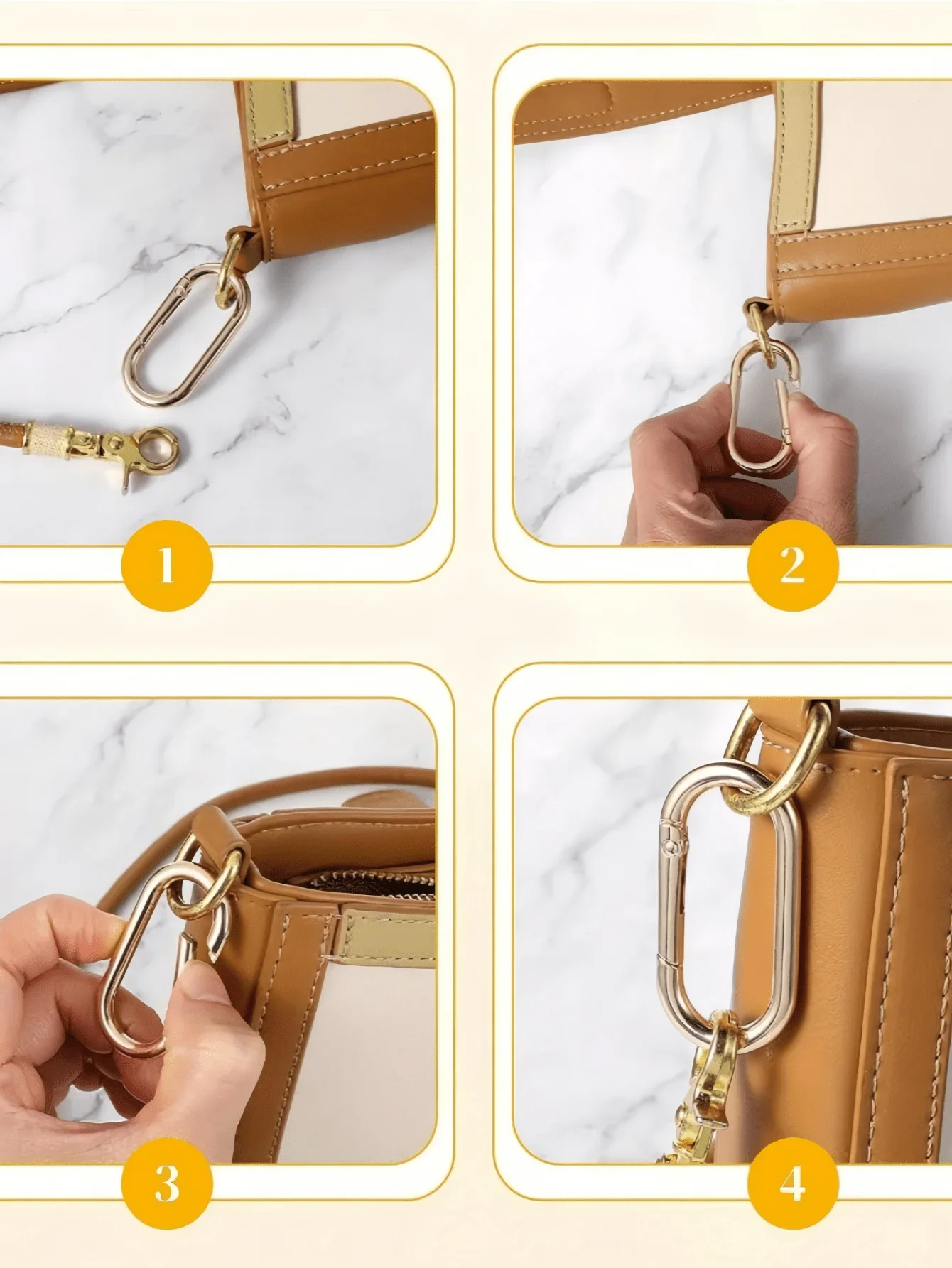 Heavy Duty Oval Metal Carabiner Clip for Keys