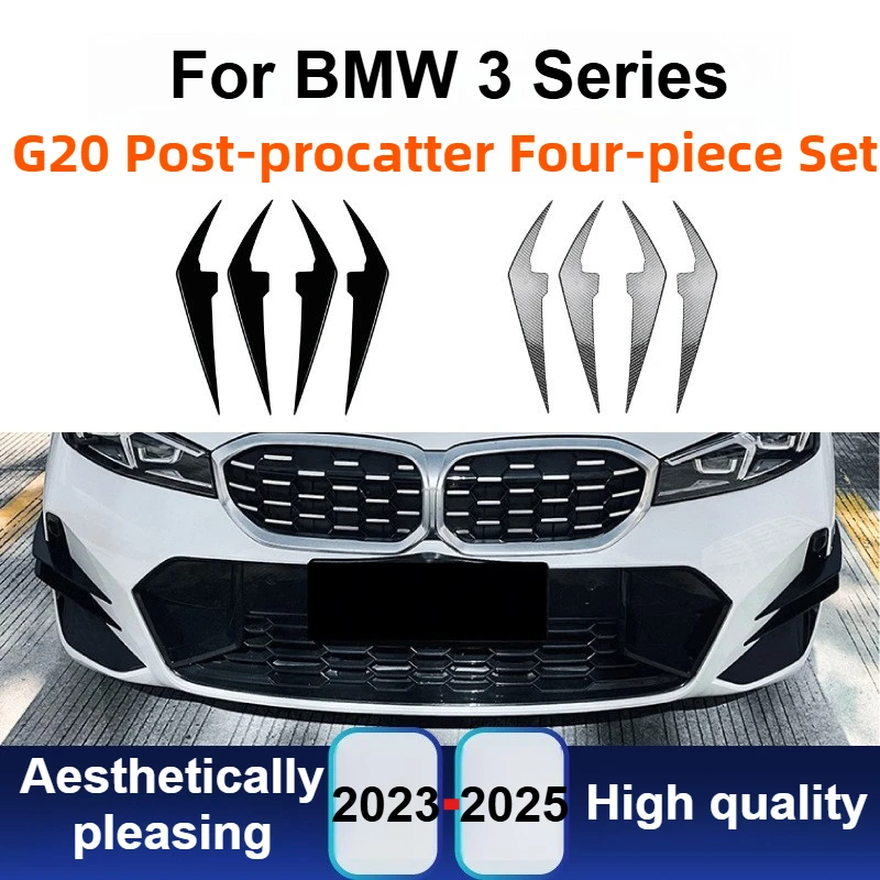 

For BMW 3 Series G20 G21 LCI M Sport 2023+ Front Canard Air Vent Sticker Lip Splitter Exterior Tuning Modification Accessories