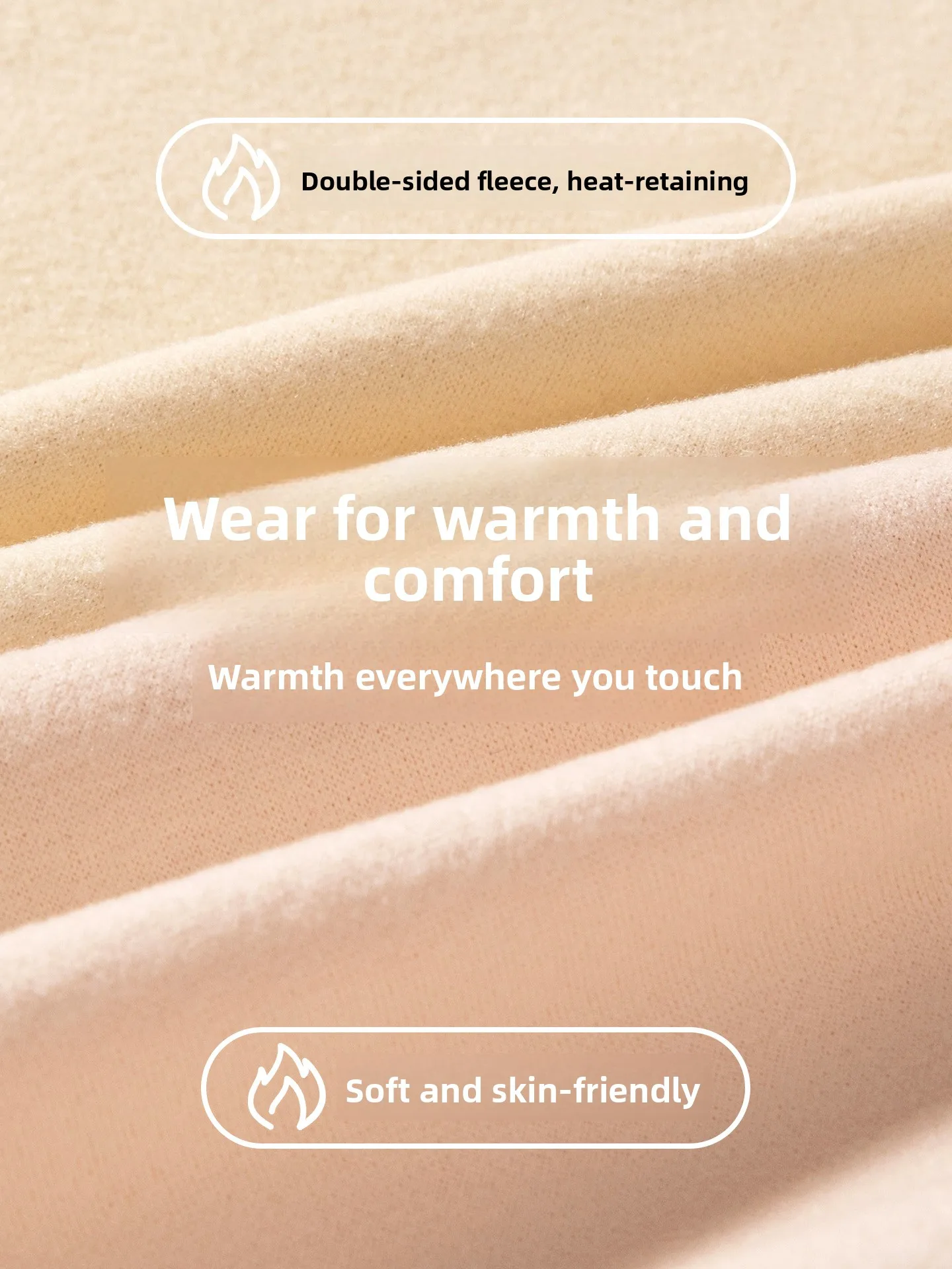 PLANDOO High Waist Warm Cotton Fleece Autumn Pants Women's Base Layer Thermal Trousers School Uniform Essential High Elasticity
