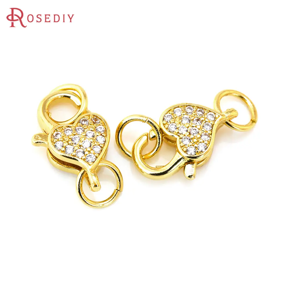 

18K Gold Color Necklaces Bracelets Connect Clasps High Quality Diy Accessories Making Materials