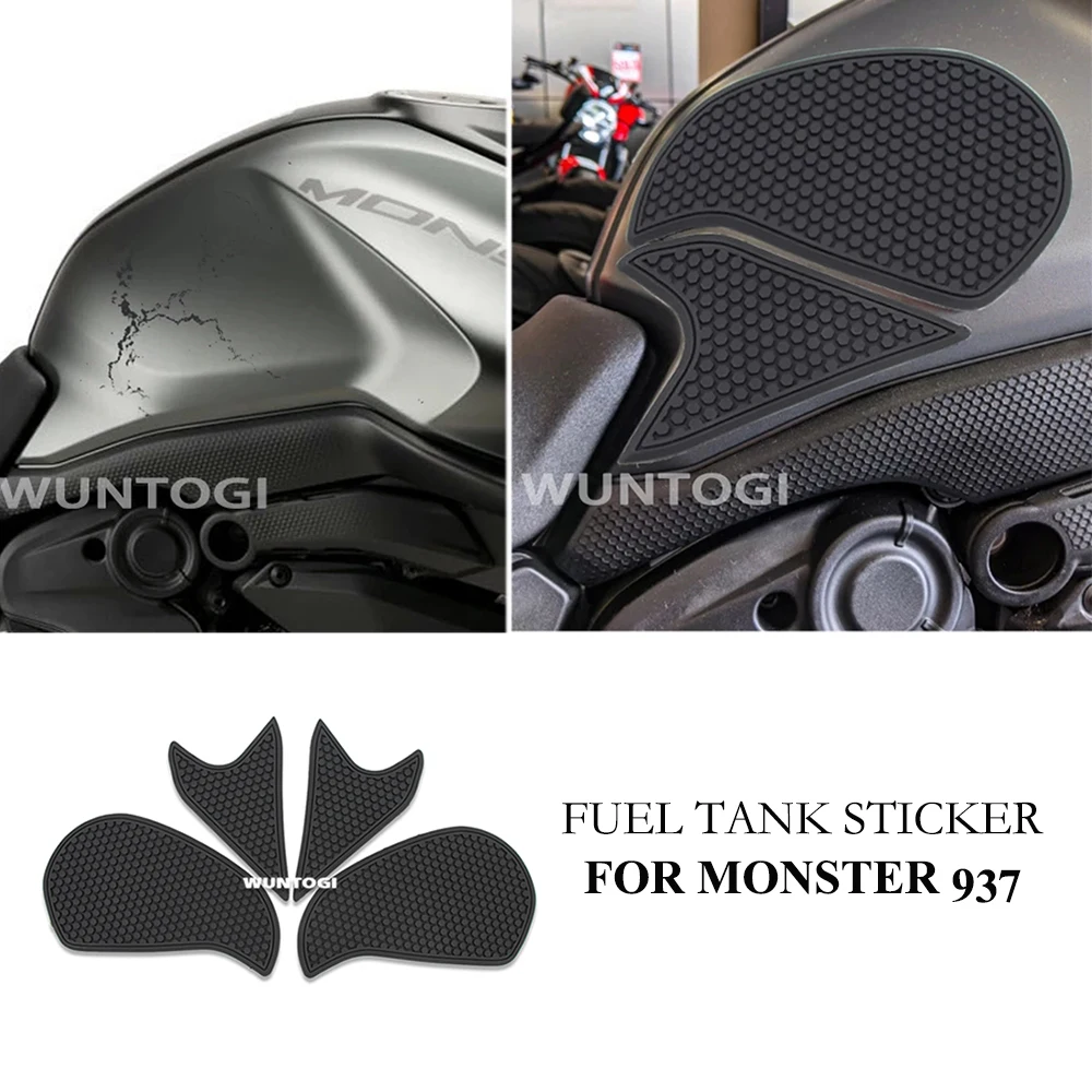 

For Monster 937 Tankpad For Ducati Monster937 Plus Accessories Motorcycle Anti-scratch Fuel Tank Sticker Protector Decal