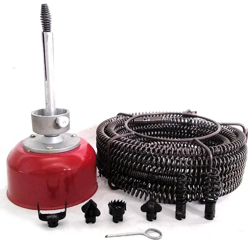 220V Electric Pipe Dredging Sewer Tools for Unclogging Pipes Professional Clear Toilet Blockage Drain Cleaning Machine