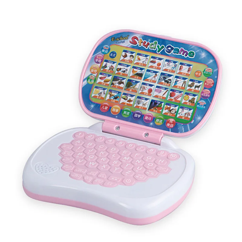 Máquina de aprendizaje multifunción, Mini máquina de lectura de puntos, máquina educativa de educación temprana de dibujos animados rosa y azul, juguetes para niños