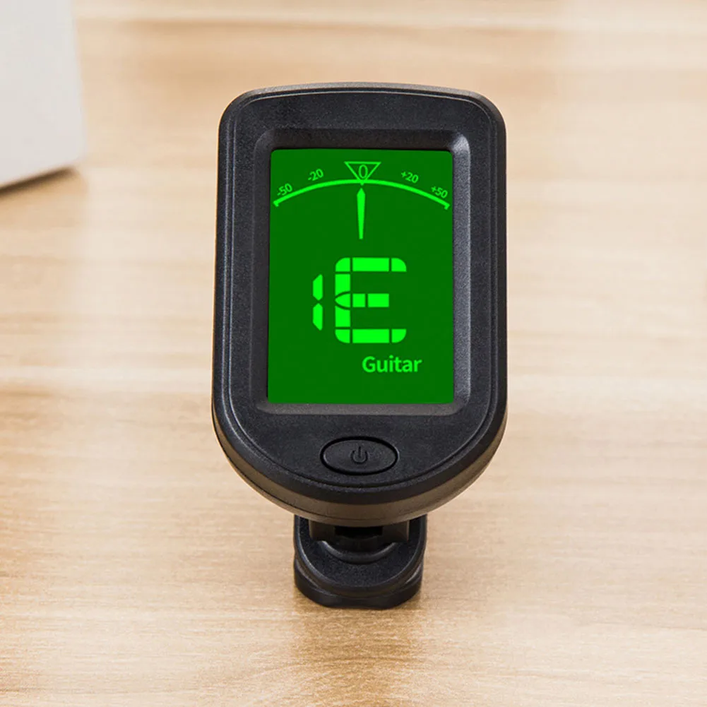 Guitar Tuner Digital Clip-On Tone Tuner For Electric Ukulele Bass Violin Universal- 360 Degree Rotatable Sensitive High Quality