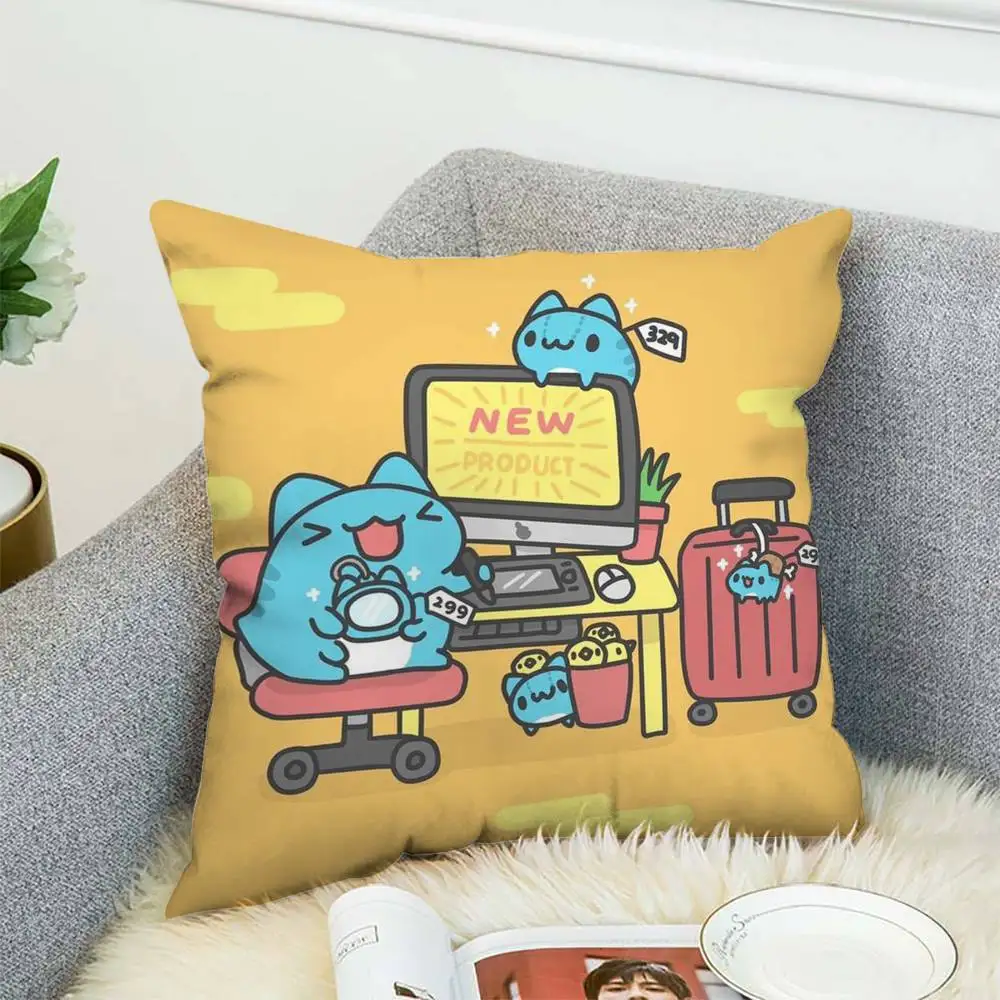 

Bugcat Capoo Pillow Case Luxury Double-sided For Car Pillows 45x45 Cushions Cover Home And Decoration Sofa Pillowcase 50x50