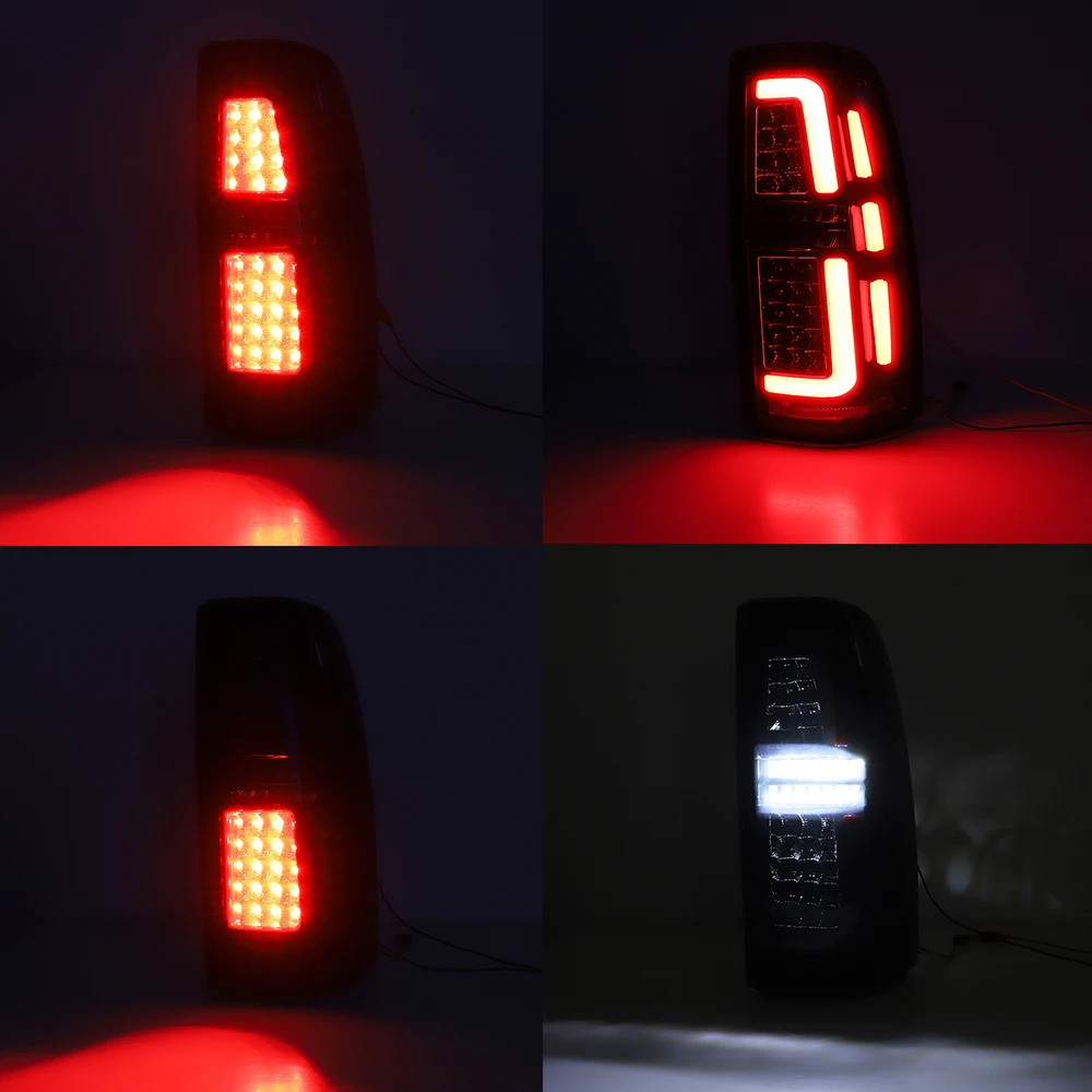 Smoked Lens Rear Brake Lights Fits for 1999 GMC Sierra LED Tail Light