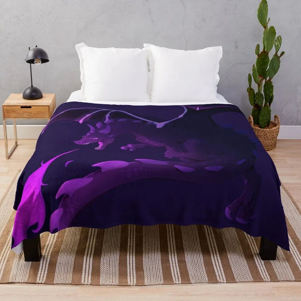 

Ender Dragon Throw Blanket for winter Furry Shaggy Blankets