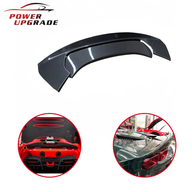 Dry Carbon Fiber Rear Spoiler Wing For Ferrari SF90 Stradale Car External Decoration Rear Trunk Wing