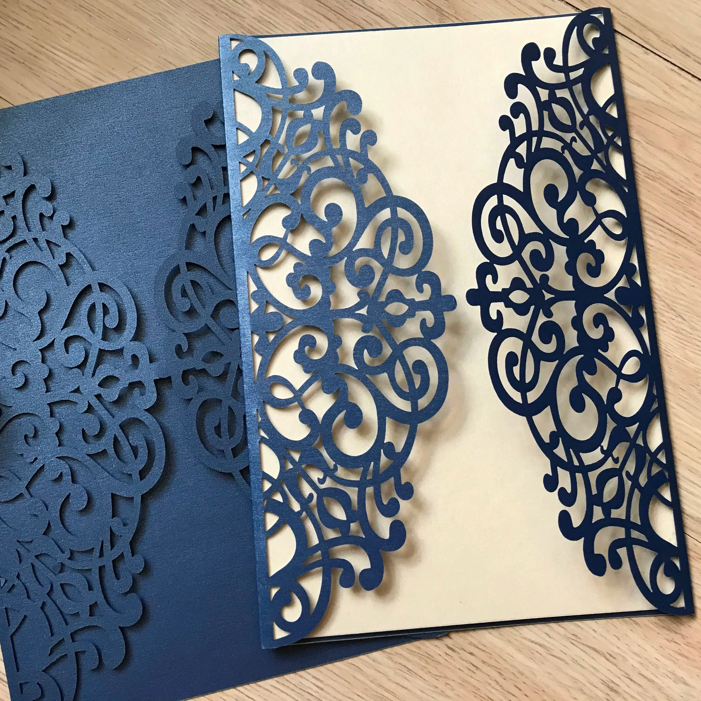 

10pcs Laser Cut Wedding Invitation Card,Birthday Greeting Cards,Menu Cover,Custom Invite Covers for Party Gift Favor Decorations