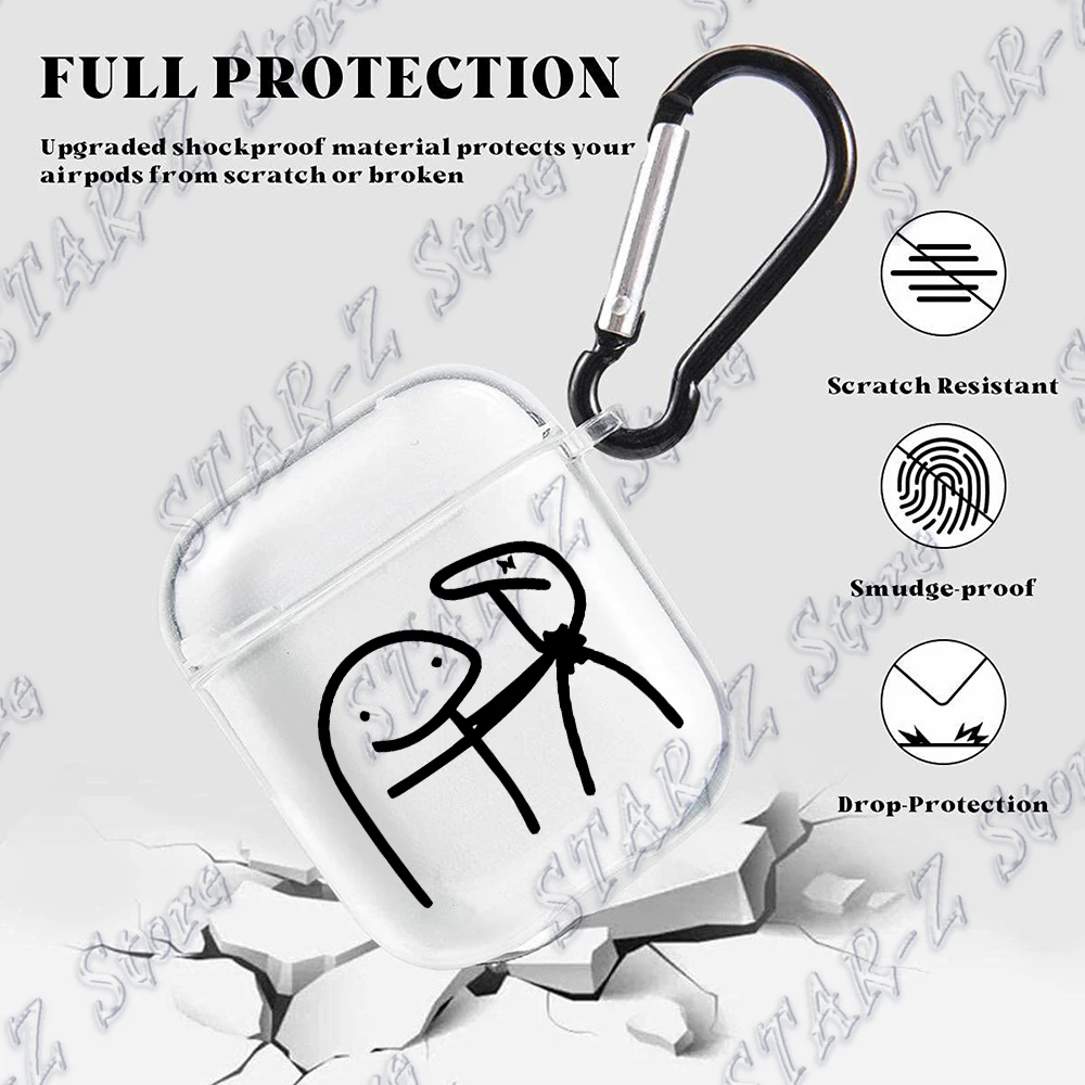 Fun Meme Slay Flork of Cows Soft Transparent Case for Airpods Pro 2 1 3 Air Pods Earphone Box Soft Silicone Cover Funda Coque