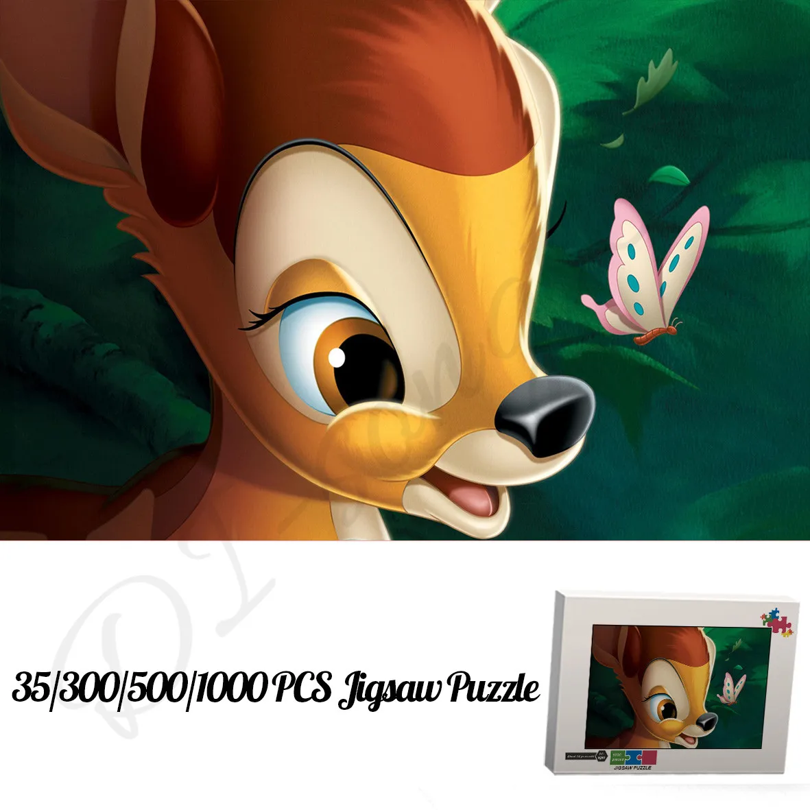 

Пазлы из мультфильма Бэмби для детей, игрушки и хобби из мультфильма Disney длиной 35, 300, 500, 1000