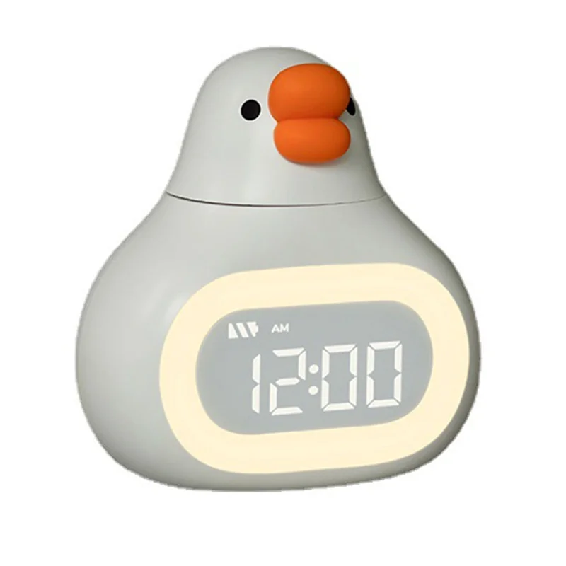 ساعة منبه B84B-Big Goose مع ضوء ليلي، مناسبة لوظيفة الاستيقاظ للأطفال، مصباح ليلي كبير لطيف، هدية مثالية #1