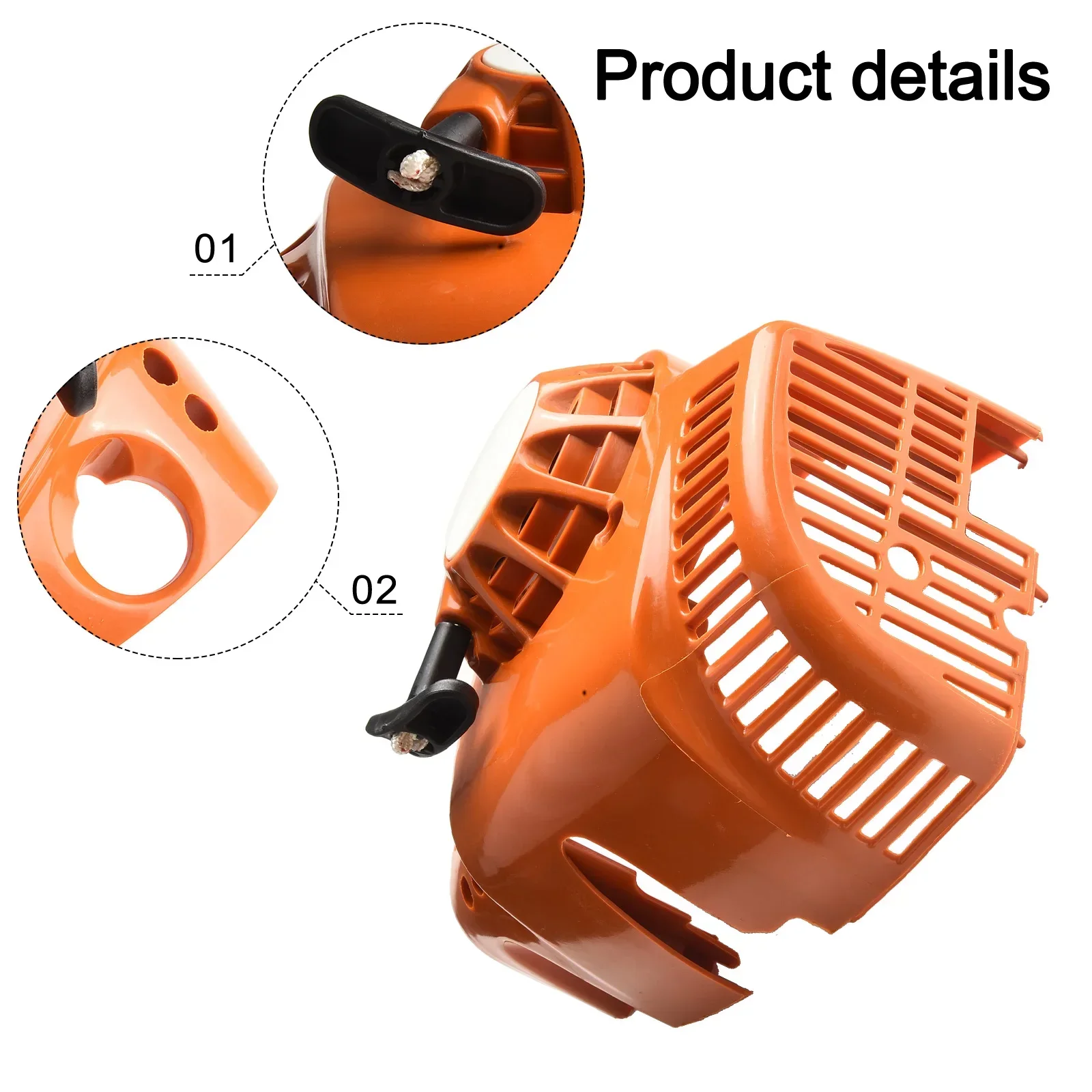 Imagem -02 - Rebobinar Puxar Recoil Starter para Stihl-bg86 Bg86c Bg56 Bg56c Sh86 Sh56 Cortador de Grama Motor Peça Substituição Ventilador Folha Peças