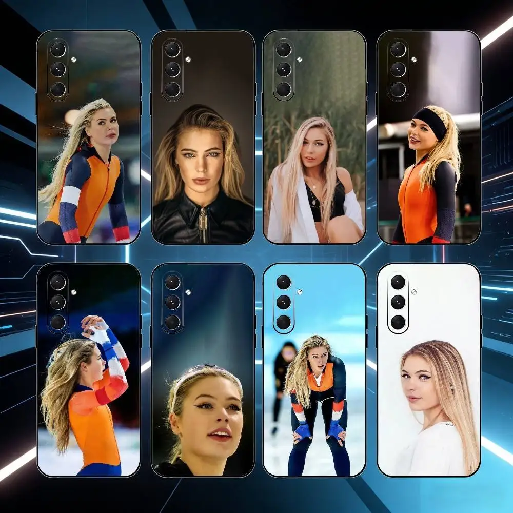 

J-Jutta L-Leerdam Phone Case For Samsung Galaxy A73,A21s,A22,A31,A52,A53,A71,A41Soft Black Shell