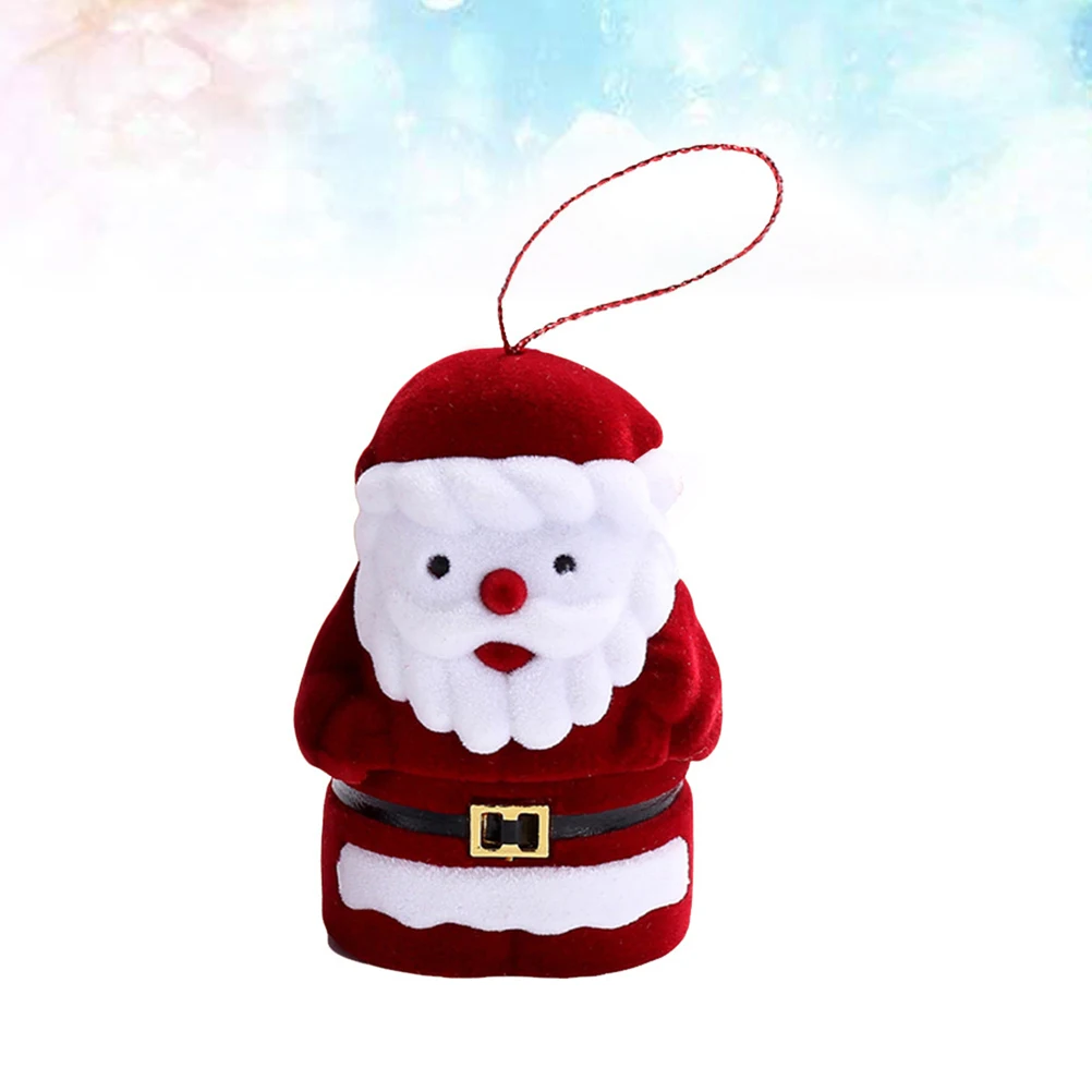 

Cute Santa Claus Jewelry Box Christmas Gift Storage Case for Necklaces Women Girls Portable ganizer Dustproof Charm
