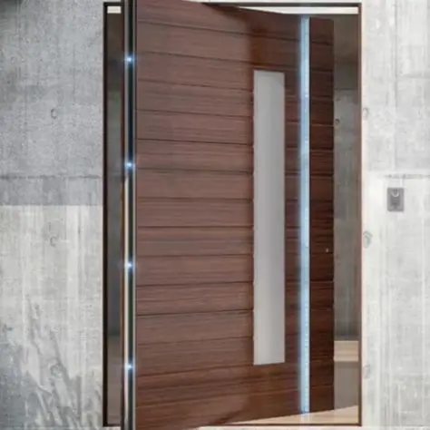 

Custom High Quality Wooden Hinge Door Interior Exterior Solid Wood Door Made In China Modern Design For Home Hotel Office