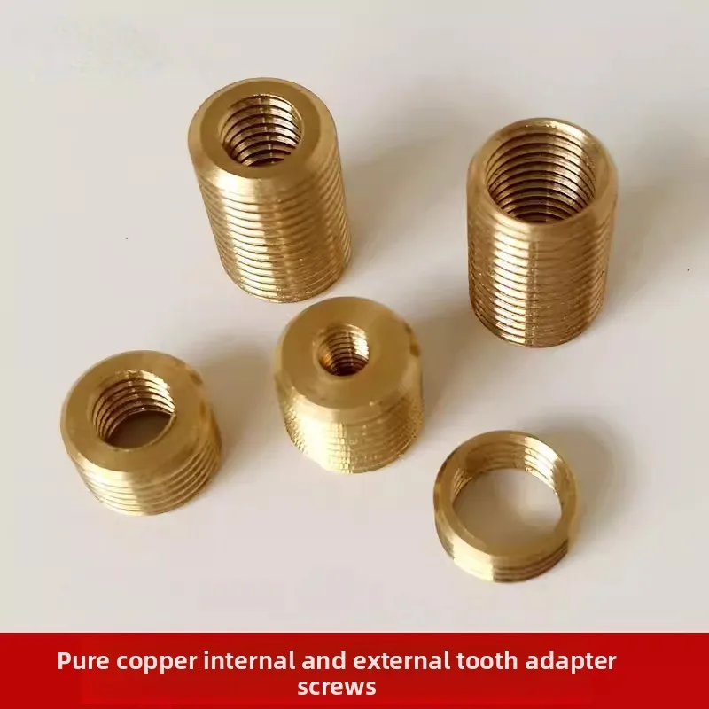 10pcs M12/M10*1 External Teeth Converter to M8M6M4*1mm Internal Thread  Screws Pure Copper Inner/Outer Braces Adapter Screw