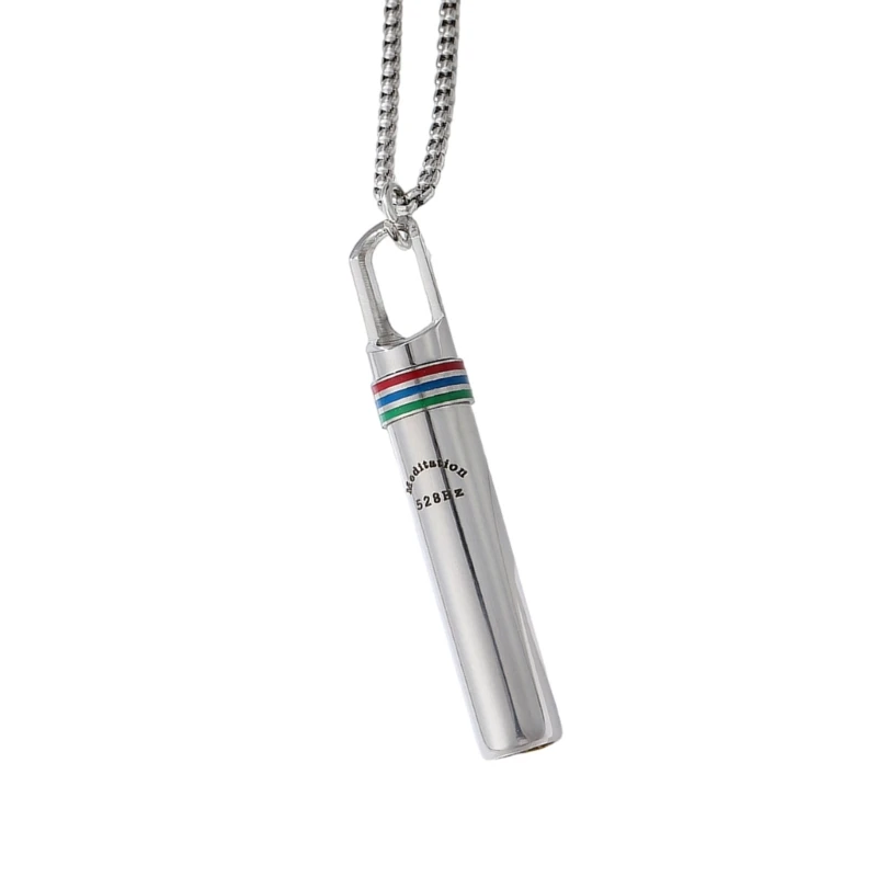 Mindfulness Meditation Accessory Healing Frequency Stainless Steel Necklace