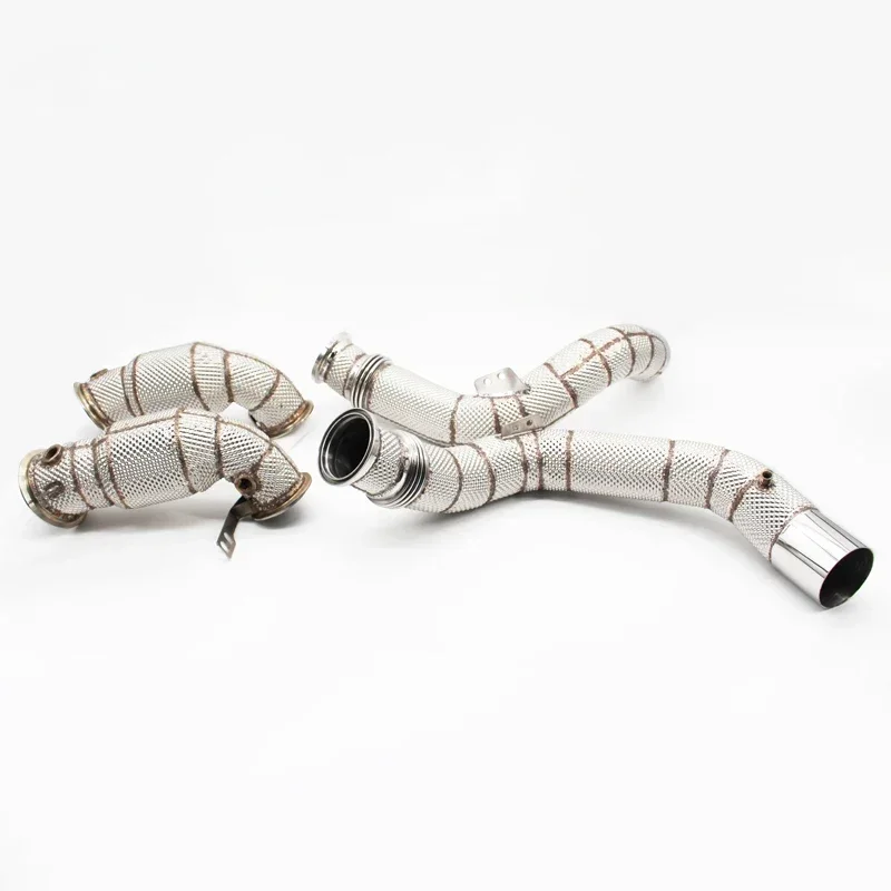 

Exhaust Downpipe For M5/M6 4.4TT V8 2019-2023 Stainless Steel High flow catted downpipe with
