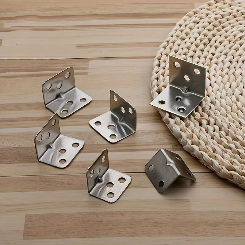 10/20pcs Angle Iron Board Table, Chair, Cabinet, Wardrobe, Fixed Connector, 90-degree Angle Iron Plate Bracket