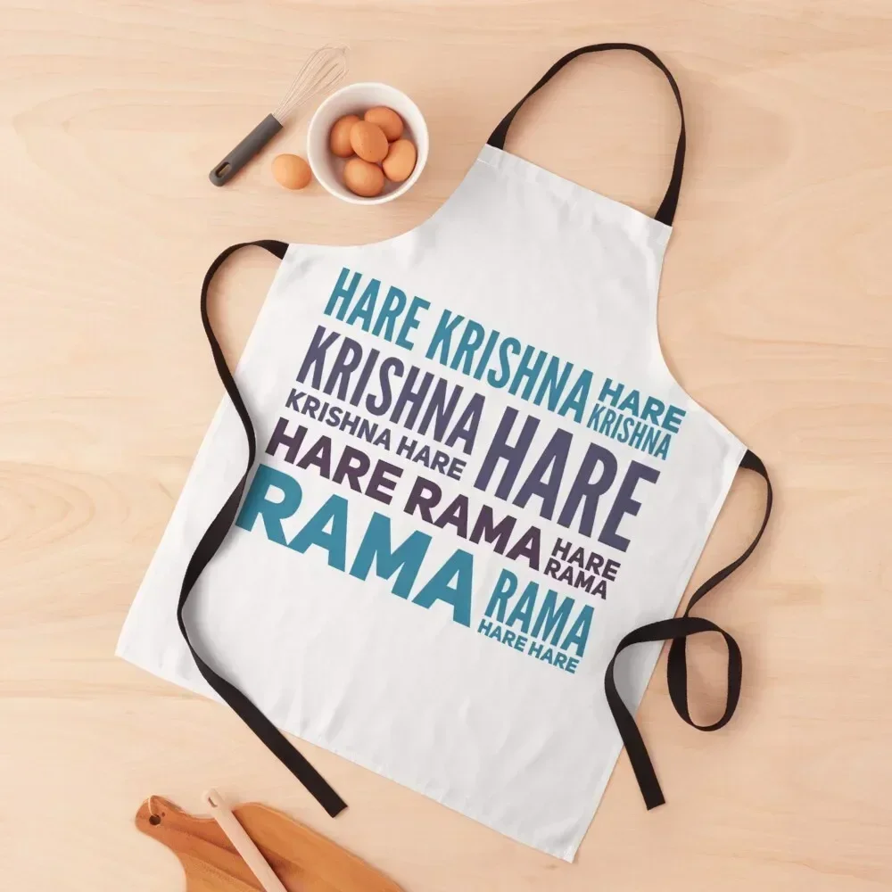 

Hare Krishna Mahamantra Apron Kitchen Items Hairdressing Hairdresser Accessories Men kitchen Apron