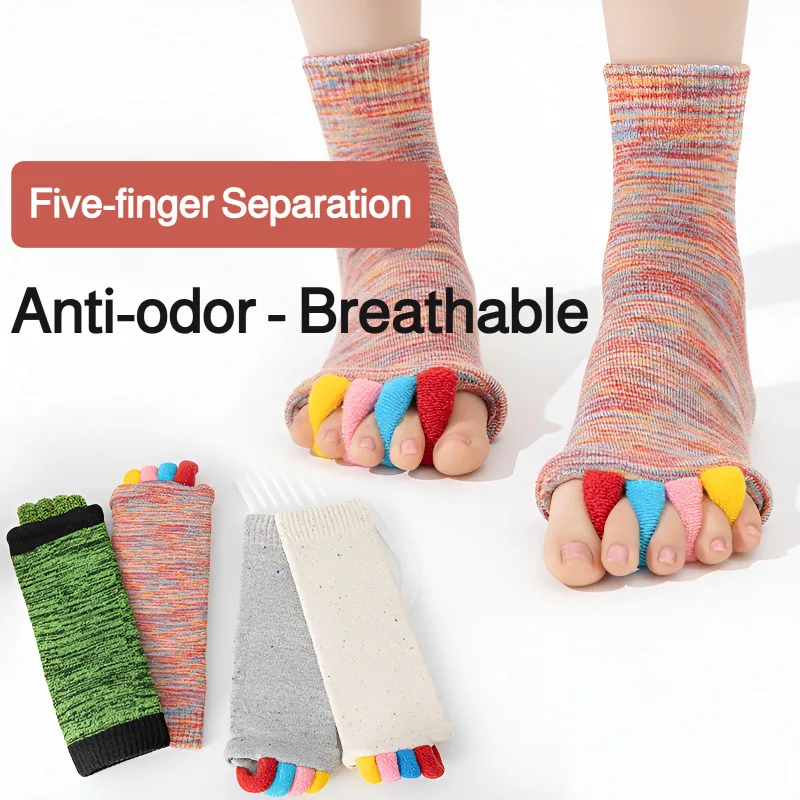 

Women's open-toe yoga socks, correcting bunions and five-finger socks