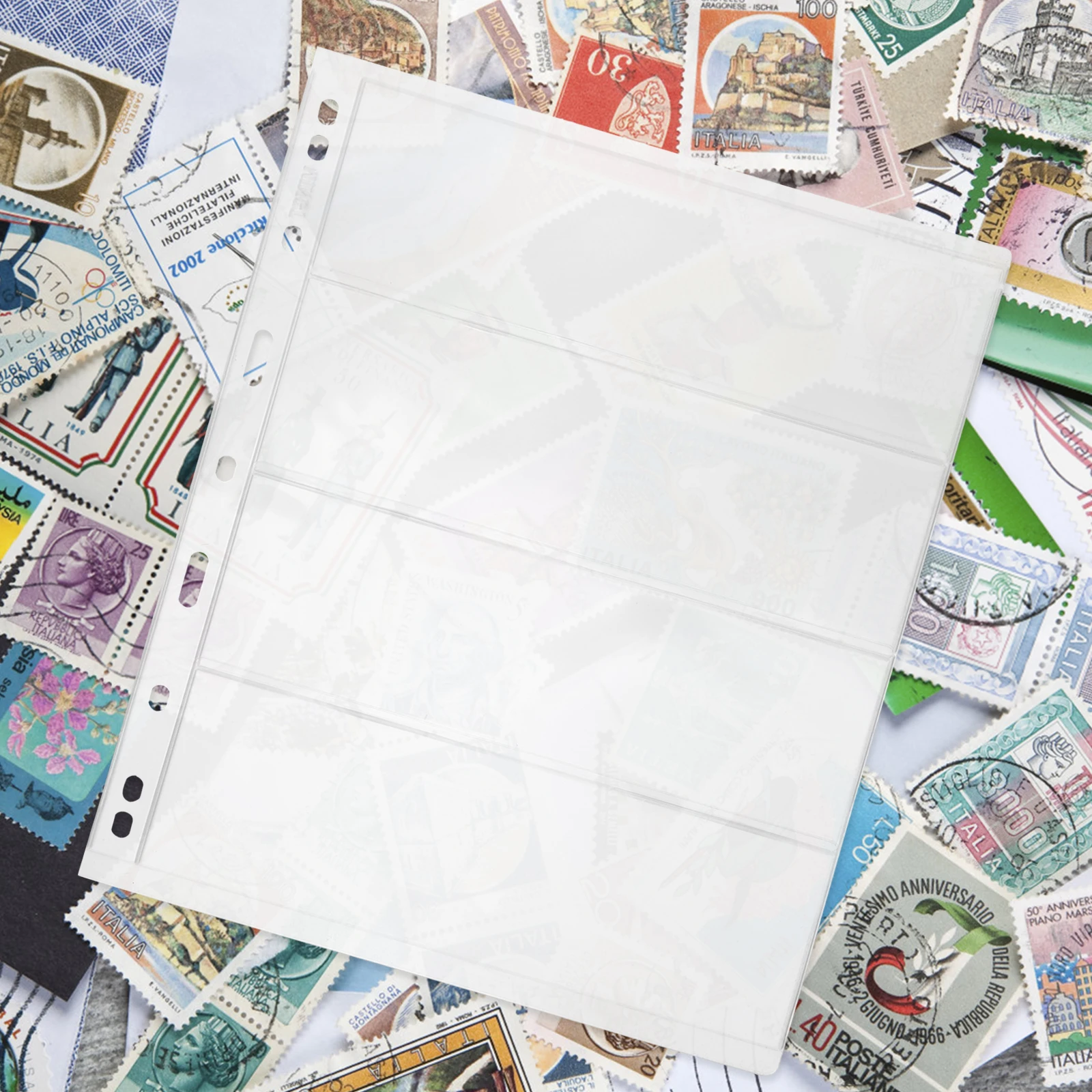 

20 Sheets Stamps Banknote Collection Book Empty Nine-hole Album Pages for Collectors