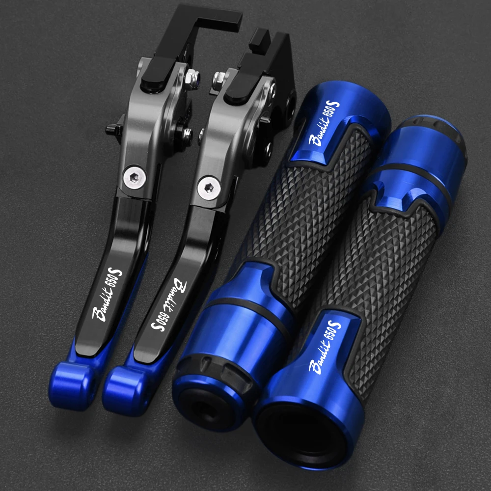 FOR Suzuki BANDIT650S BANDIT 650S 600 S 2015 Motorcycle CNC Bandit650s Adjustable Brake Clutch Levers Handle bar Handlebar grips