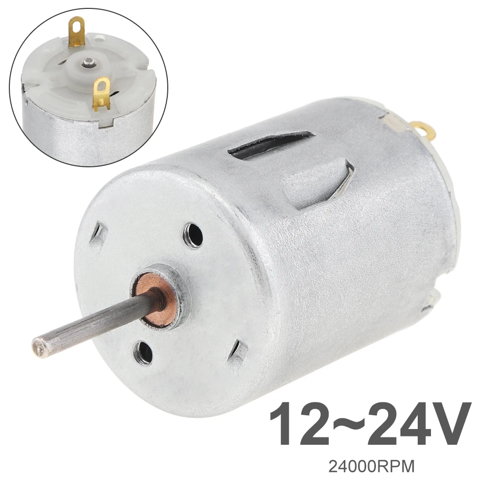 R280 DC Motor 12-24V 24000RPM High Speed Micro Motor Accessory for DIY Toys Mini Fans Juicer Water Pump Beauty Home Appliances