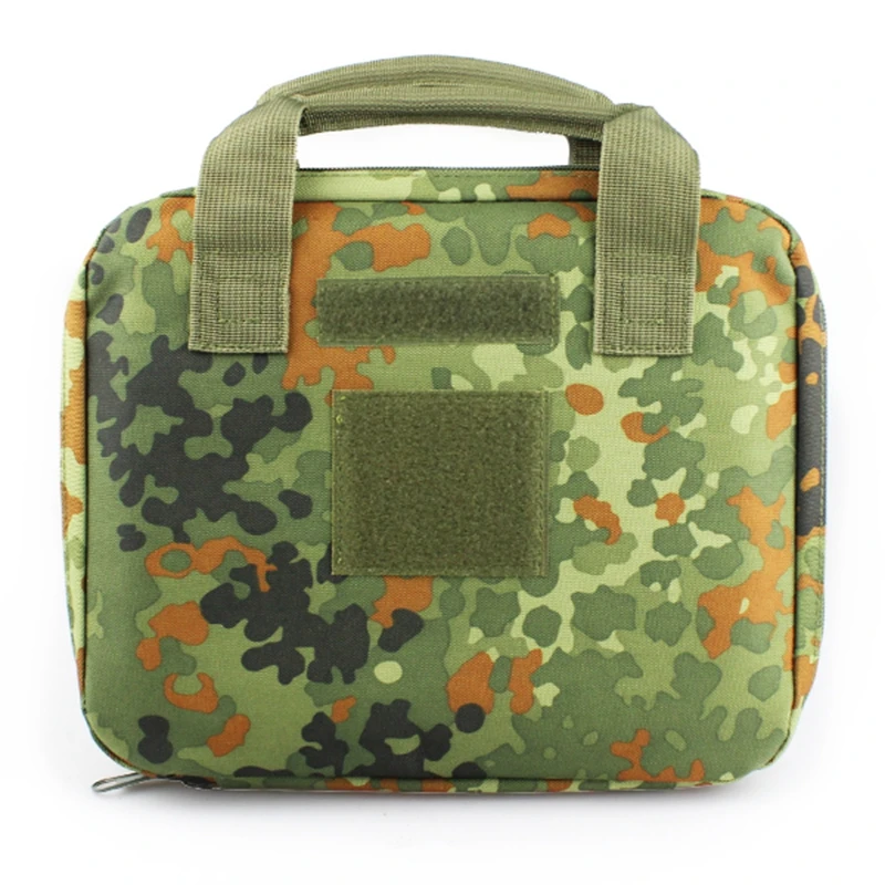 30CM Tactical Handgun Bag Case Molle Gear Handle Range Bag Multi Camo Green Holster Case