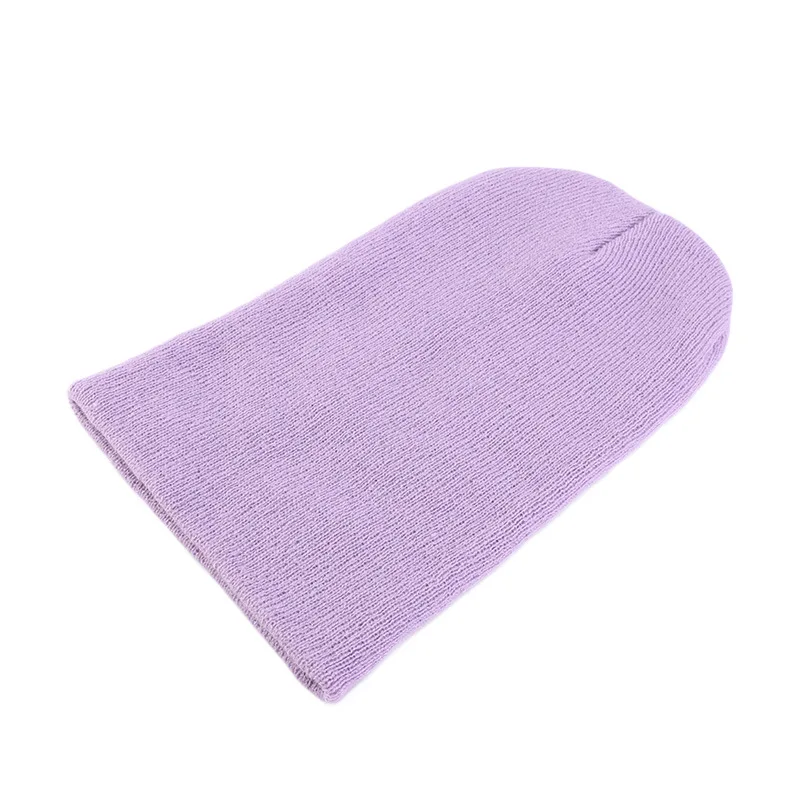 Neue Unisex Einfarbige Strickmütze Herbst Winter Hip-Hop-Beanie für Männer und Frauen SkullCap Mützen Outdoor Winddichte Männermütze Gorro Skimütze – Detail 8