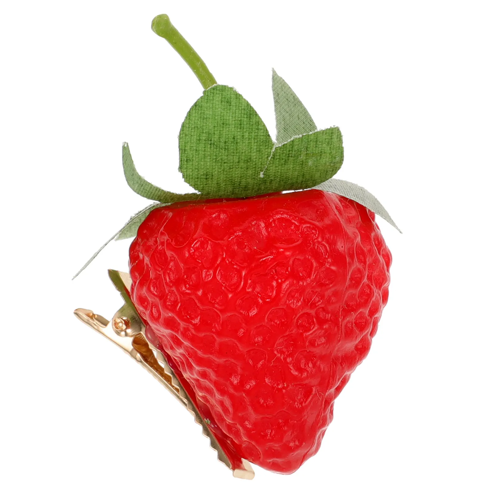 

Заколка для волос в виде клубники, реалистичный дизайн фруктов, легкая, маленькая, для женщин, для повседневного использования, для вечеринок, свадеб