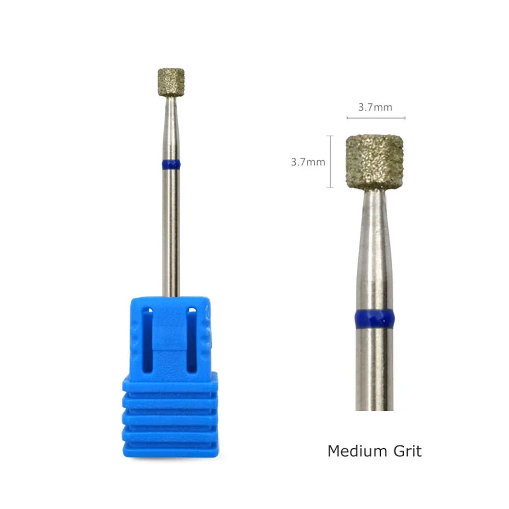 HYTOOS Russian Diamond Nail Drill Bit, Barrel Cuticle Burr, Electric Manicure Drills Accessories Supplier, 3.7*3.7mm