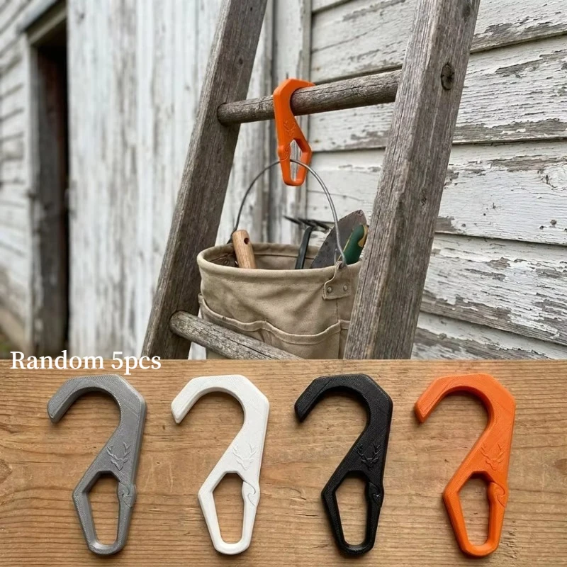 Random 5pcs Heavy Duty Ladder Paint Bucket Hook Fixed Hanging Tool Tool Storage Hands Free