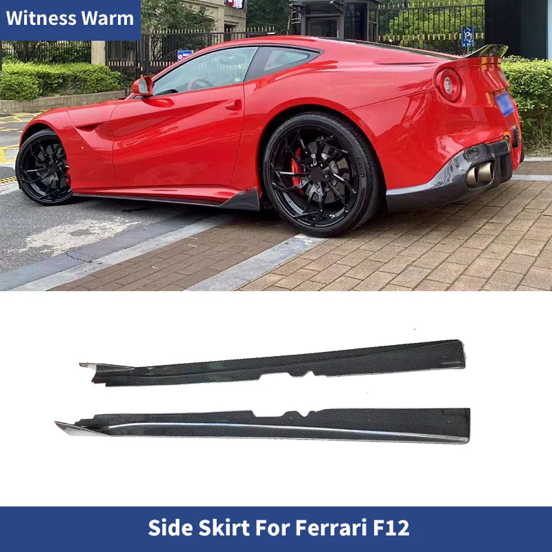 

Для Ferrari F12 боковая юбка из углеродного волокна F12 из кованого углеродного волокна, боковой бампер, разделители губ, фартук, комплект кузова 2013-2016