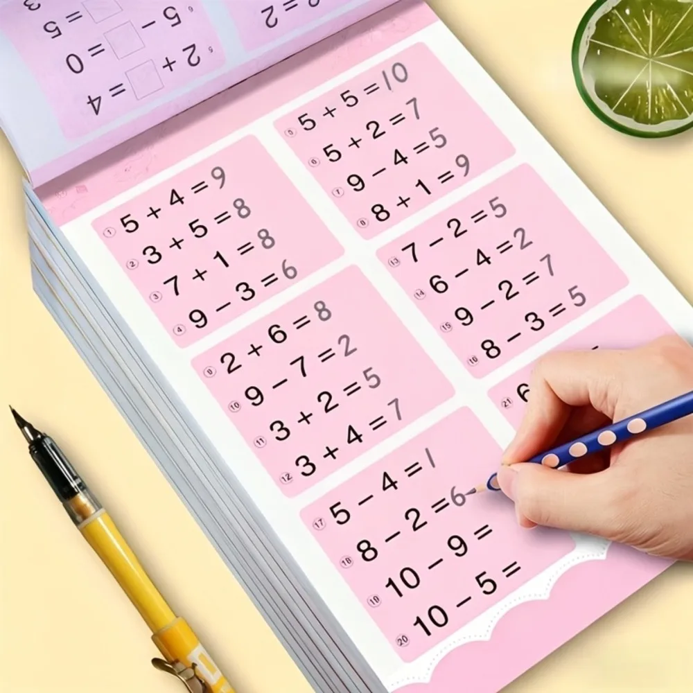 Math Daily Practice Workbook, Addition & Subtraction Within 10-100, Calculation Skills Training for Home & School, Birthday Gift