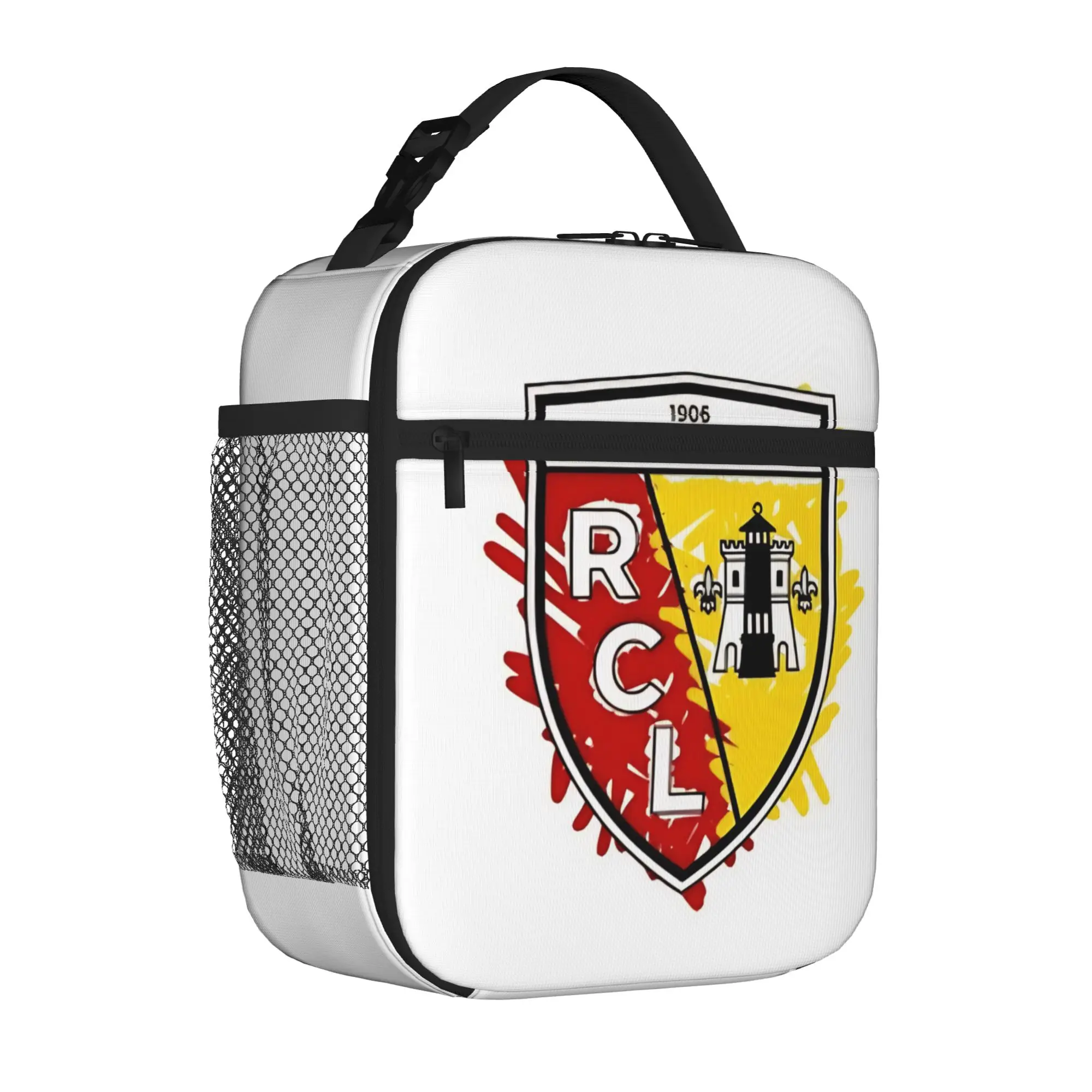 1 Piece Zipper Closure football crest Storage Bag Pocket RC Lens School Lunch Food Box Reusable For Lunch Food Bag